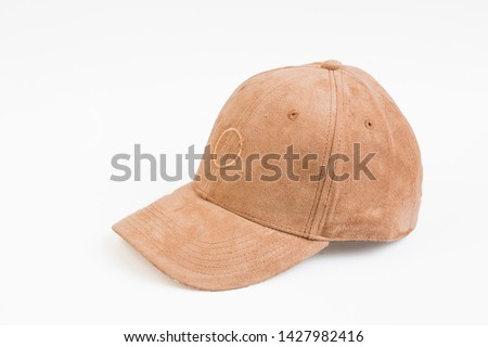 Cloth hat on white background