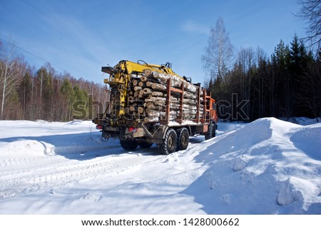 Harvesting of wood in an industrial way