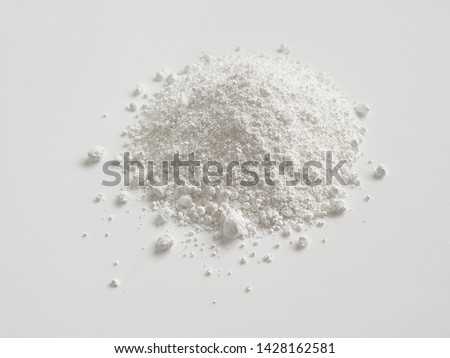 Titanium dioxide (TiO2) powder for cosmetic Royalty-Free Stock Photo #1428162581