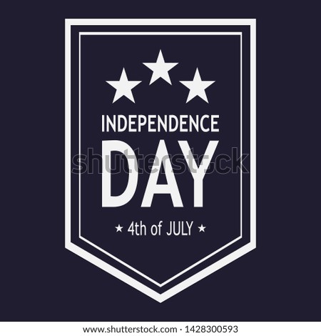 Independence Day banner, 4th of July. Vector illustration
