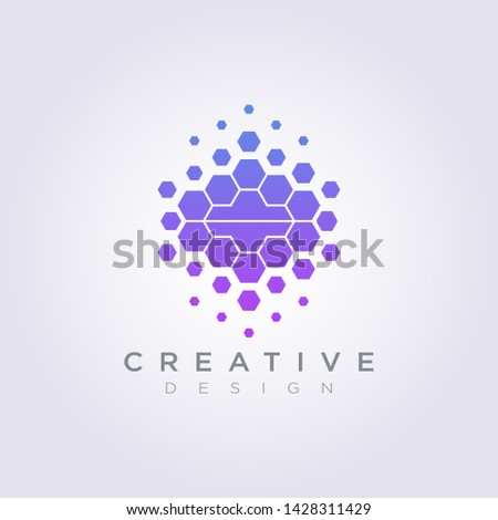 Digital Brain Data Template Design Company Logo Vector Symbol Icon.