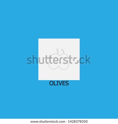 olives icon sign signifier vector