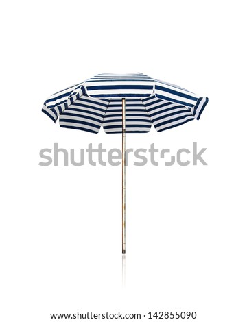 Umbrella on white background Royalty-Free Stock Photo #142855090