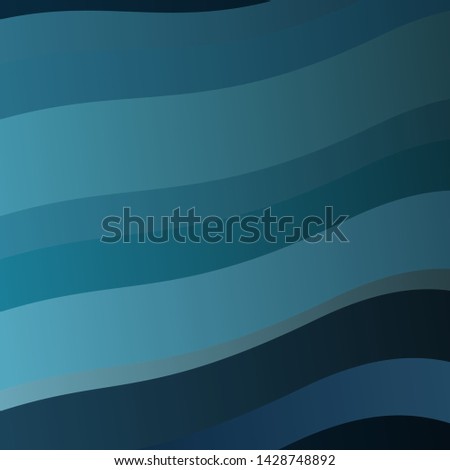Dark BLUE vector background with bows. Colorful illustration in abstract style with bent lines. Best design for your posters, banners.