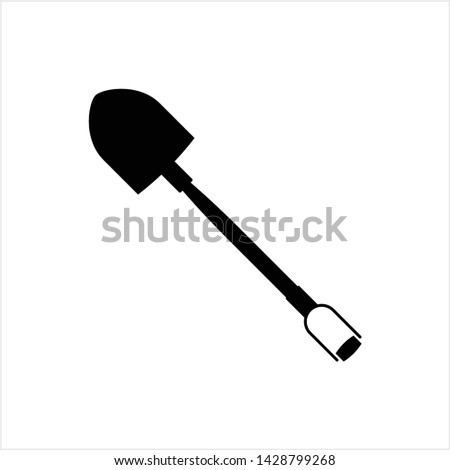 Shovel Icon, Tool Vector Art Illustration