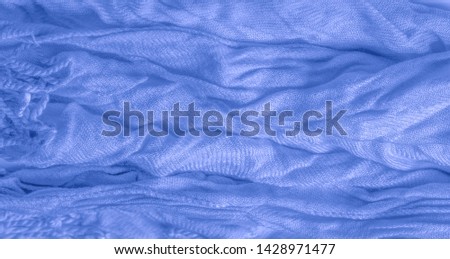 texture, background, pattern, postcard, silk fabric, sky blue color, cornflower blue, artificially wrinkled fabric, wrinkled texture, abstract illustration