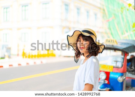 Happy Asian Woman Travel in Thailand - vacations concept