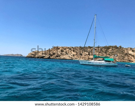 Beautiful photography summer views sea yacht mountain nature picture