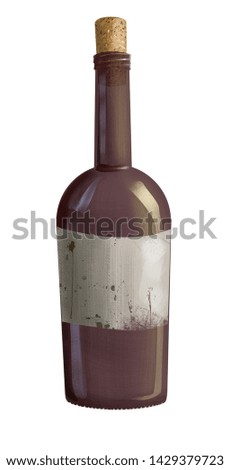 wine bottle, letter in the bottle