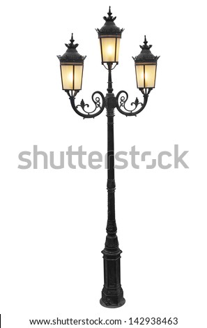 Vintage street lampot Royalty-Free Stock Photo #142938463