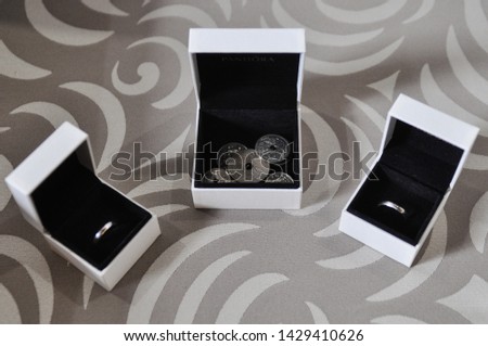 rings and arras for wedding
