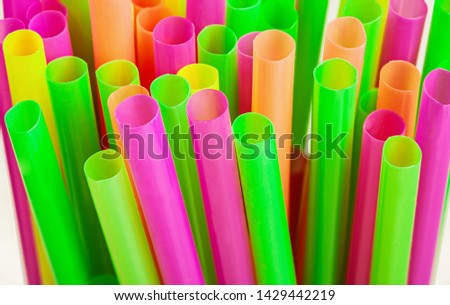 Plastic drinking straws, Single use plastic straw.