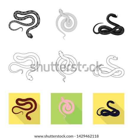 Vector illustration of mammal and danger sign. Collection of mammal and medicine vector icon for stock.