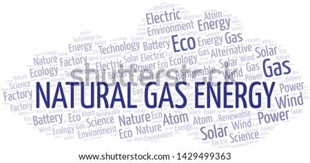 Natural Gas Energy word cloud. Wordcloud made with text only.