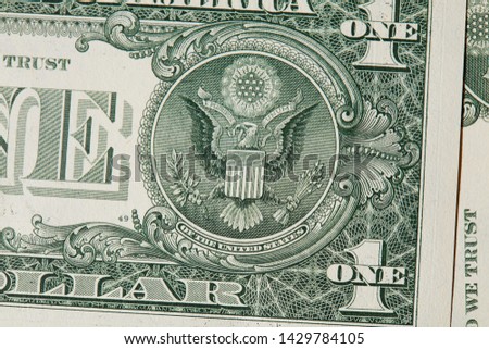 American Eagle Great Seal from the back of a one dollar bill