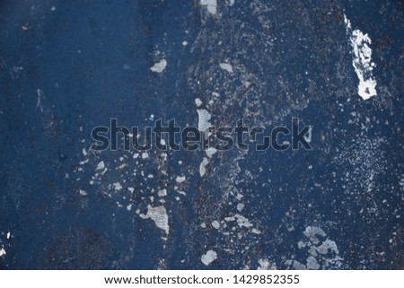 Worn blue painted metal texture