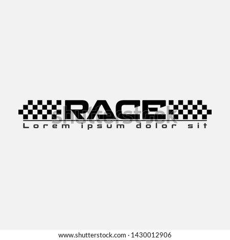 Race Letter Logo. Racing Logo Template. modern race logo Royalty-Free Stock Photo #1430012906