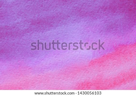 Abstract Violet Hand Painted Watercolor Background. Purple Paper Texture