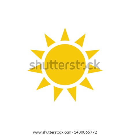 Sun sign symbol icon vector illustration