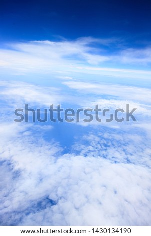 a view over the clouds 