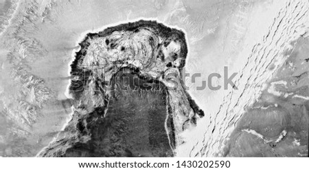 the sacrifice, black gold, polluted desert sand, black and white photo, abstract photography of the deserts of Africa from the air, aerial view, abstract naturalism, contemporary photo art,