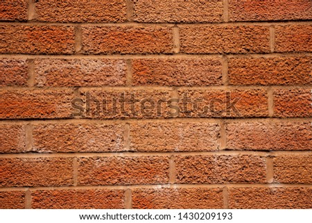 Orange brick wall texture shot