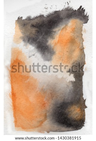 Watercolor texture of calico cat hair 