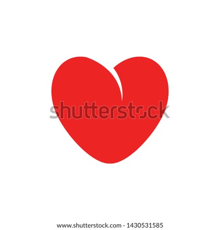Heart logo template vector abstract icon design