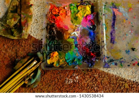 painting colour brush art multi colour
