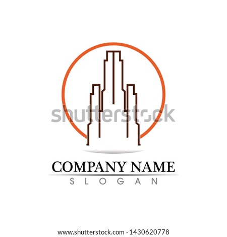 Real estate and home buildings logo icons template
