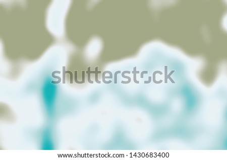 abstract blurred turquoise, blue, white and khaki colors background for design.