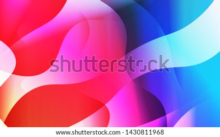 Geometric Wave Shape with Gradient Blurred Abstract Background. For Greeting Card, Flyer, Poster, Brochure, Banner Calendar. Vector Illustration