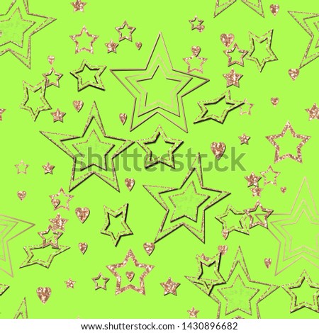 Abstract disco birthday stars starry glitter print background