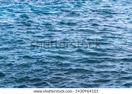 The view of Blue ocean waves