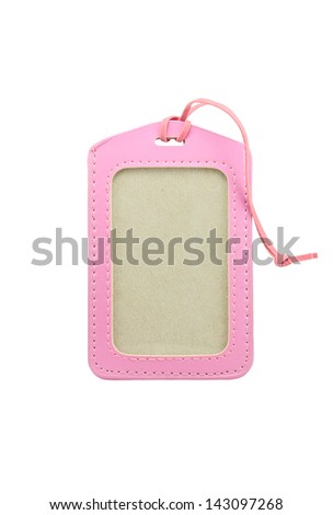 Pink Picture frame Isolated on white Background