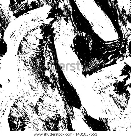 Black and white grunge texture. Monochrome gloomy background. The dirty spot is abstract. Spilled ink. Chaotic futuristic surface