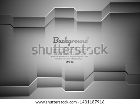 Black and gray background images modern abstract geometric shapes eps10 vector


