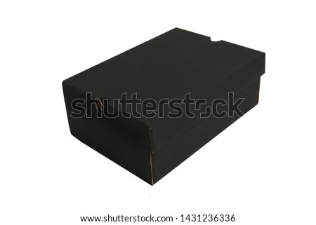 Black box on white background