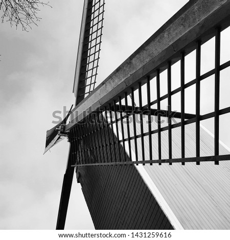 Picture of a windmill in Bruges, Belgium