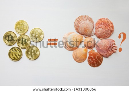 Сryptocurrency financial conceptual image: Is Bitcoin Real Money? 