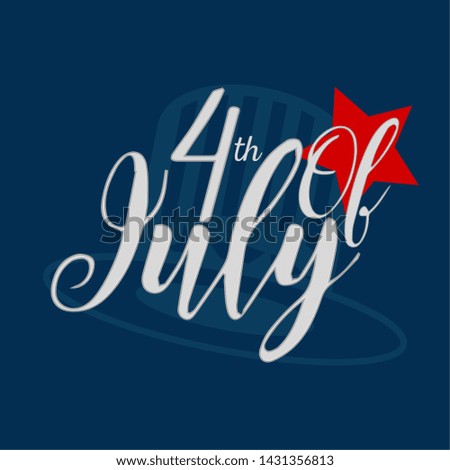 Happy independence day graphic design. 4th of July - Vector