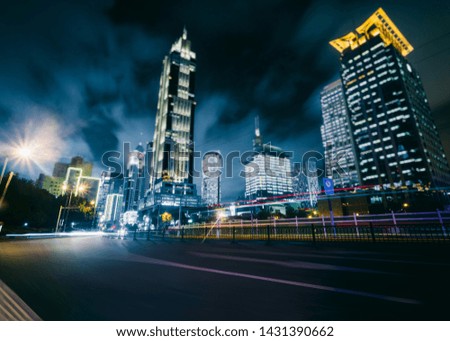 low angle view of modern towers against sky,Shanghai,china.