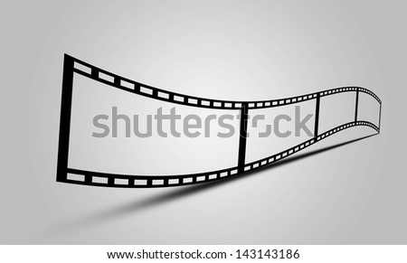 film movie on grey background