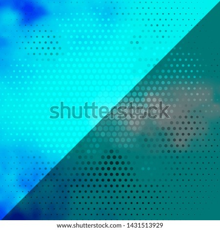 Light Blue, Green vector texture with circles. Abstract decorative design in gradient style with bubbles. Pattern for wallpapers, curtains.