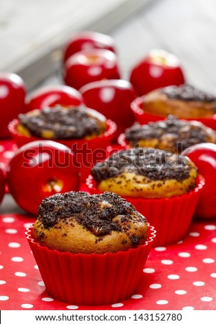 Poppy-seed muffins