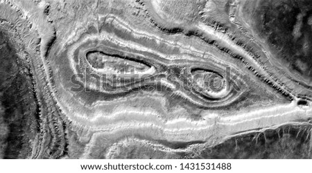 mask, allegory, abstract naturalism, Black and white photo, abstract photography of landscapes of the deserts of Africa from the air, aerial view, contemporary photographic art, 