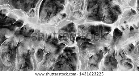 Electric storm, allegory, abstract naturalism, Black and white photo, abstract photography of landscapes of the deserts of Africa from the air, aerial view, contemporary photographic art, 