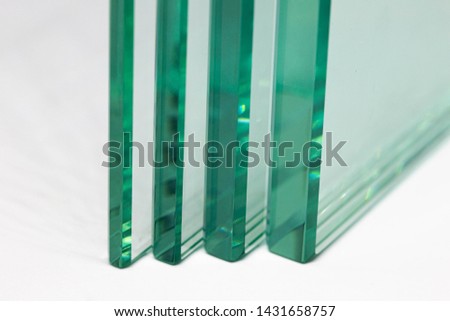 Glass from the factory  used for buildings and homes