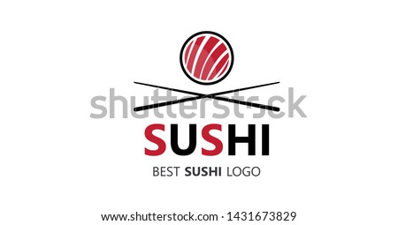 Brochure cover Sushi used in marketing and advertising. Vector illustration