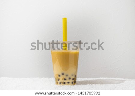 Asian style Tapioca bubble tea drink